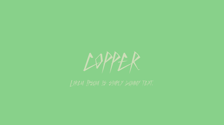 copper Font