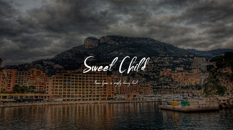 Sweet Child Font