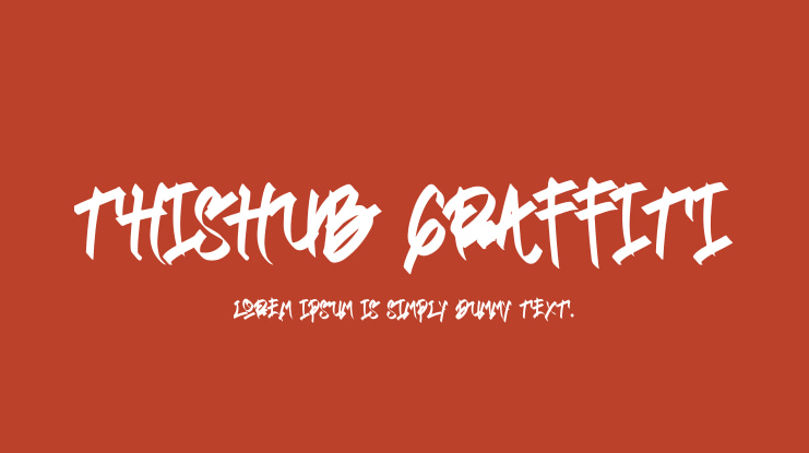 Thishub Graffiti Font