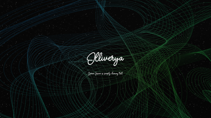 Olliverya Font
