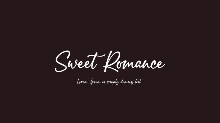 Sweet Romance Font