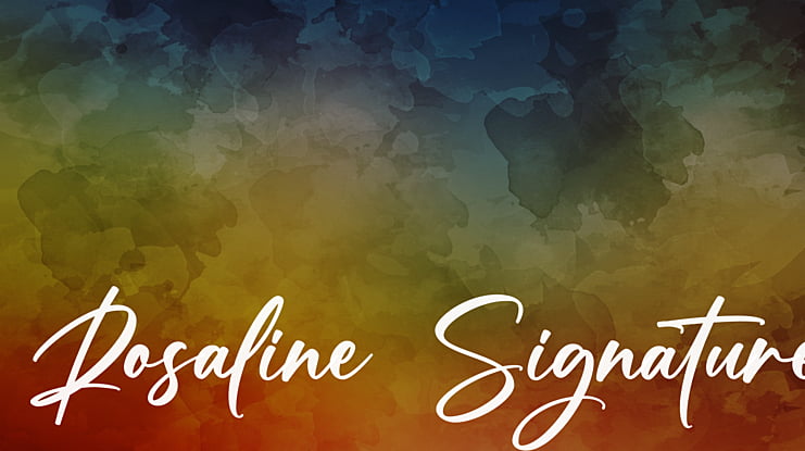Rosaline Signature Font