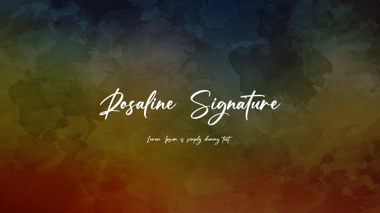 Rosaline Signature Font
