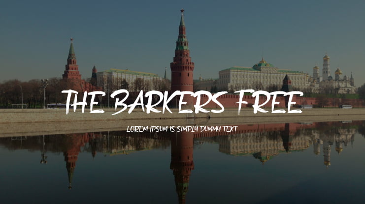 The Barkers Free Font
