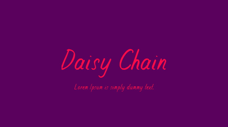 Daisy Chain Font