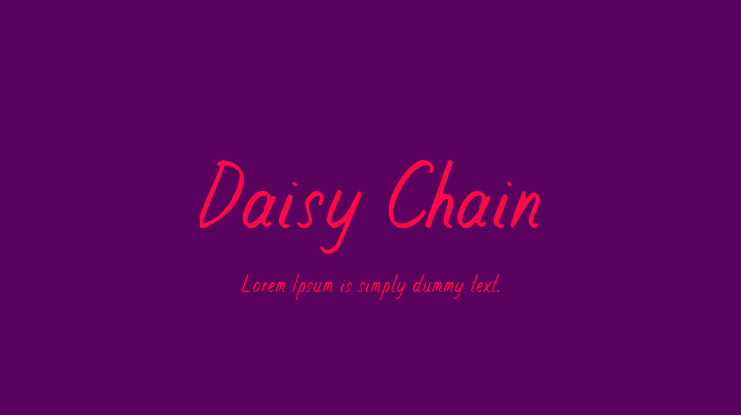 Daisy Chain Font