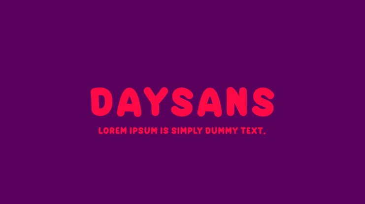 DAYSANS Font