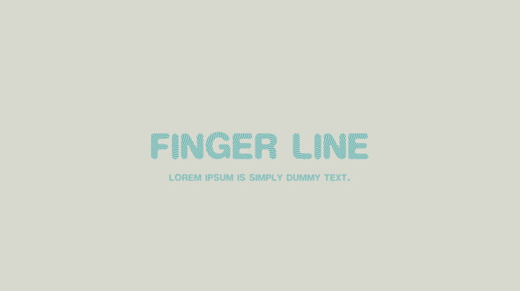 Finger Line Font