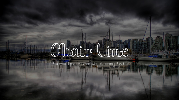 Chair Line Font