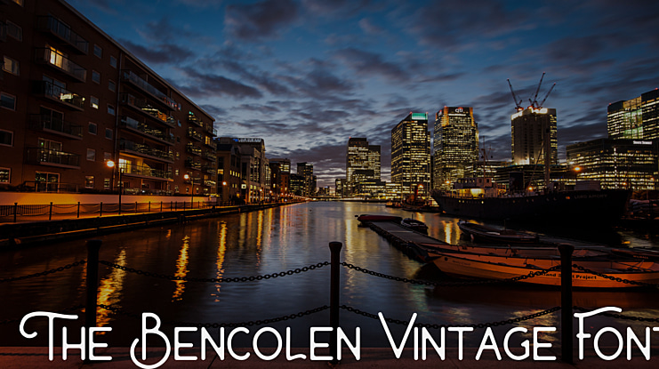 The Bencolen Vintage Font