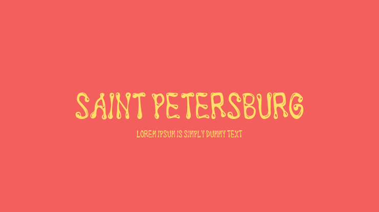 Saint Petersburg Font