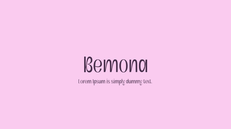 Bemona Font
