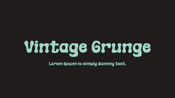Vintage Grunge Font