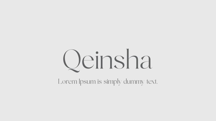 Qeinsha Font