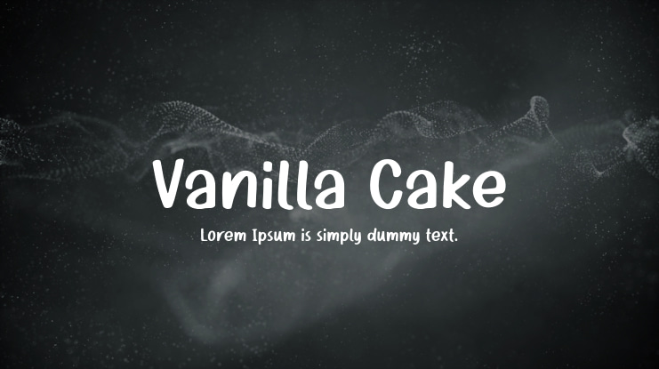 Vanilla Cake Font