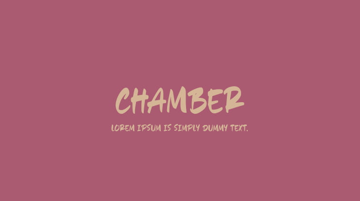 Chamber Font
