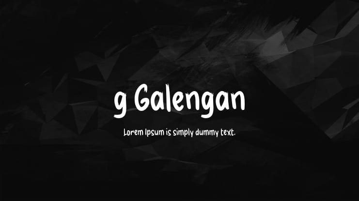 g Galengan Font