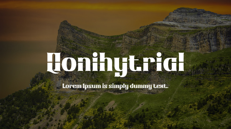 Qonihytrial Font
