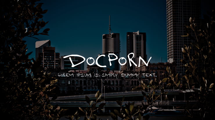 Docporn Font