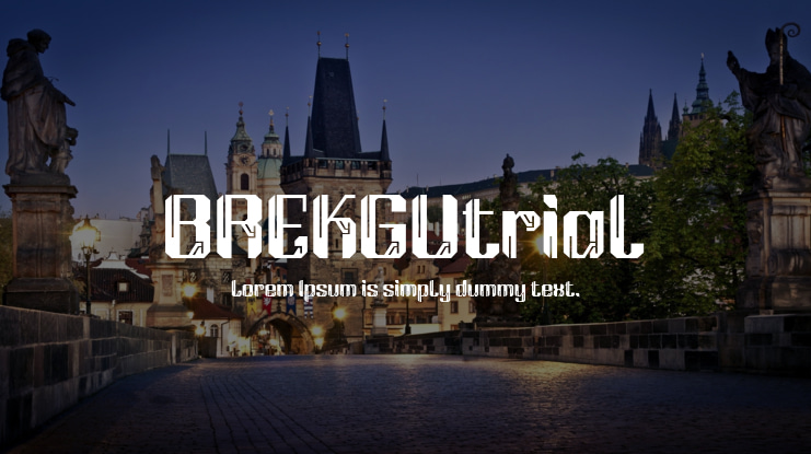 BREKGUtrial Font
