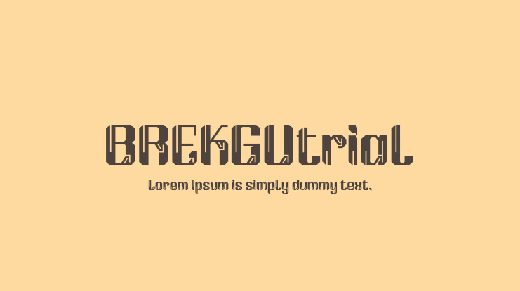 BREKGUtrial Font