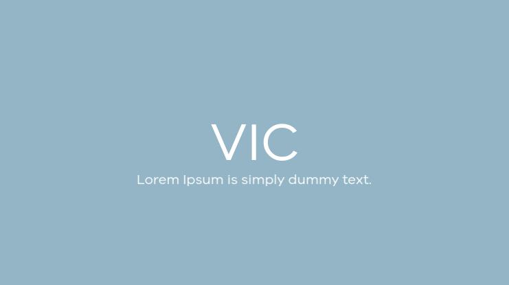 VIC Font Family