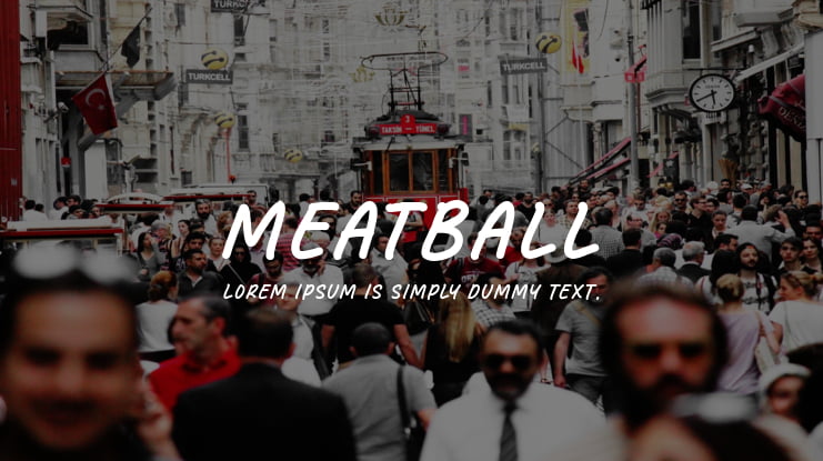 Meatball Font