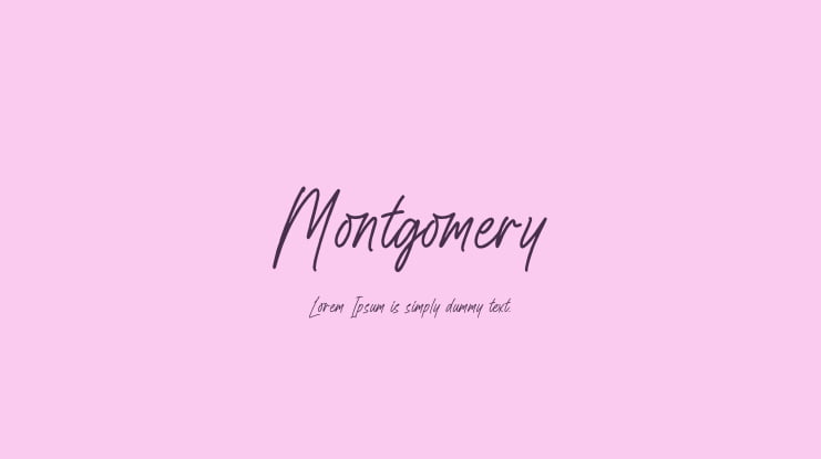 Montgomery Font