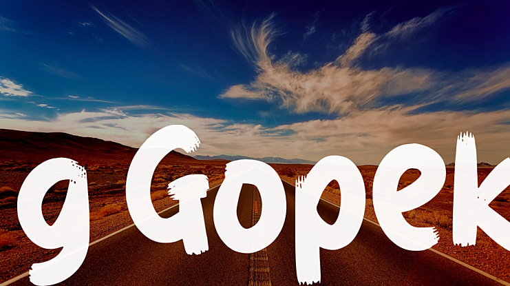 g Gopek Font