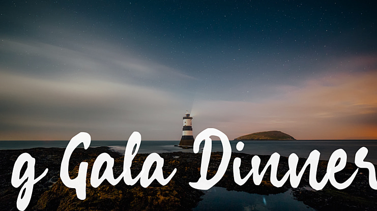 g Gala Dinner Font