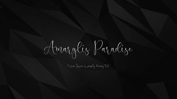 Amarylis Paradise Font