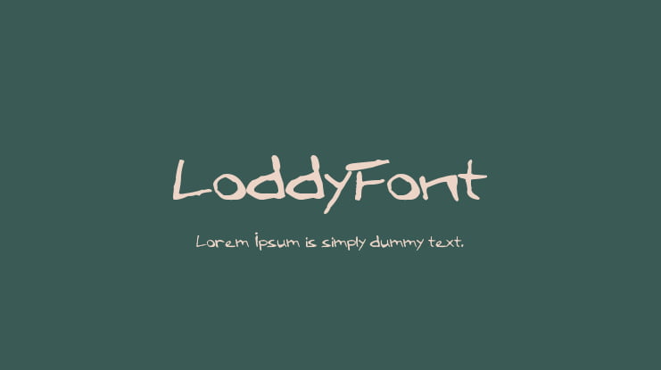 LoddyFont Font