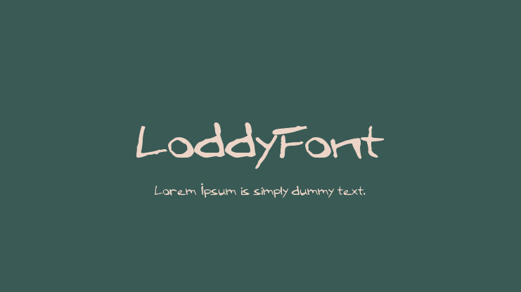 LoddyFont Font