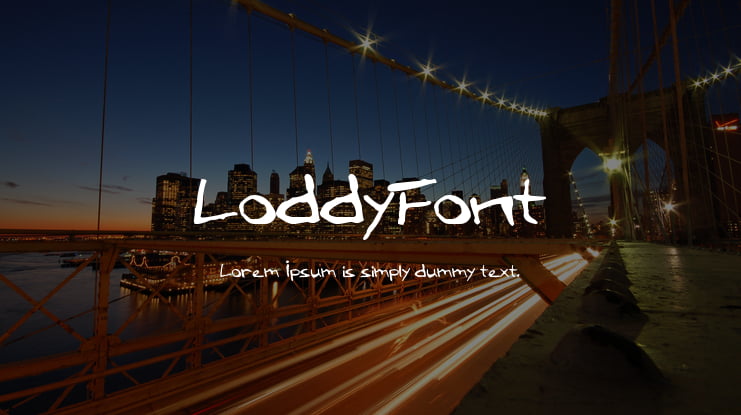 LoddyFont Font