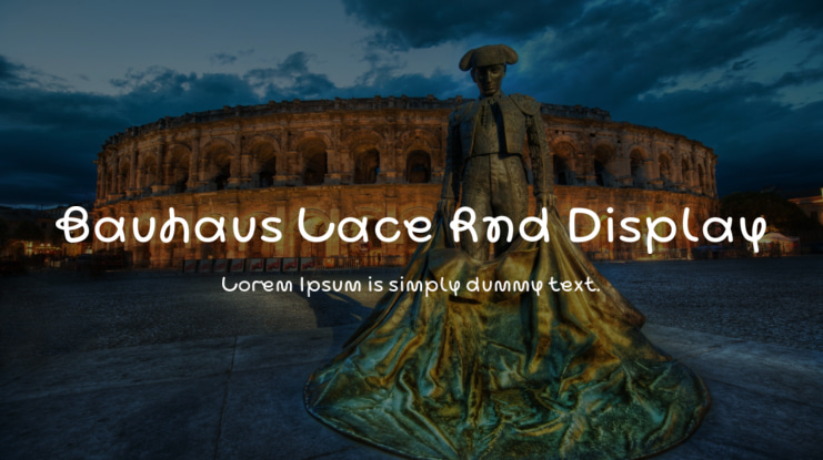 Bauhaus Lace Rnd Display Font Family