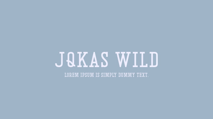 JQKAs Wild Font