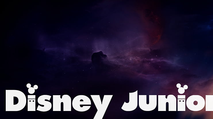 Disney Junior On Bumper Font