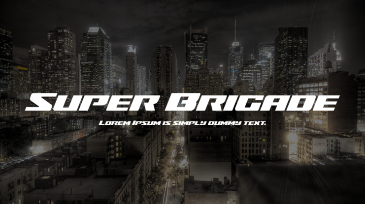 Super Brigade Font Family