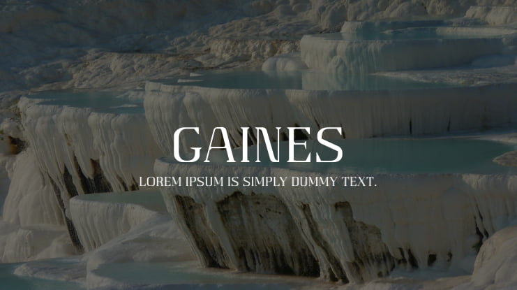 Gaines Font
