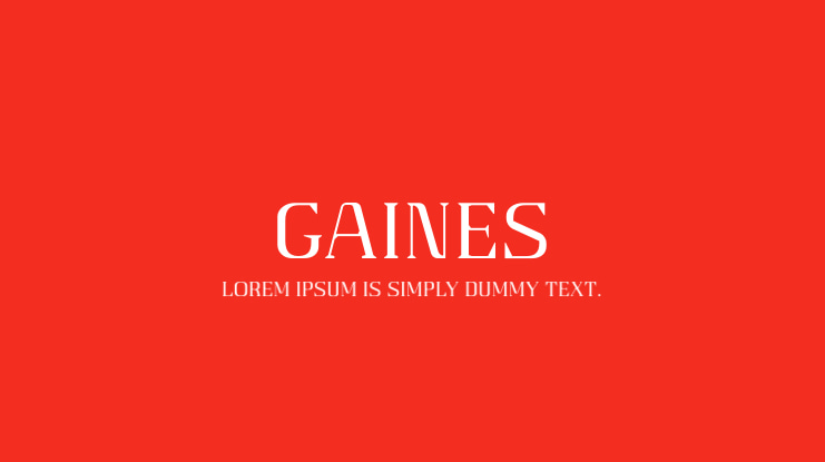 Gaines Font