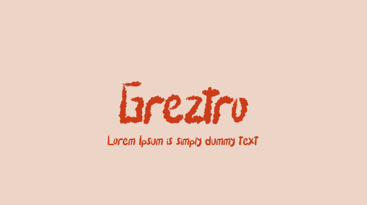 Greztro Font