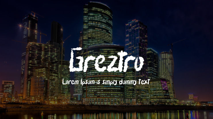 Greztro Font