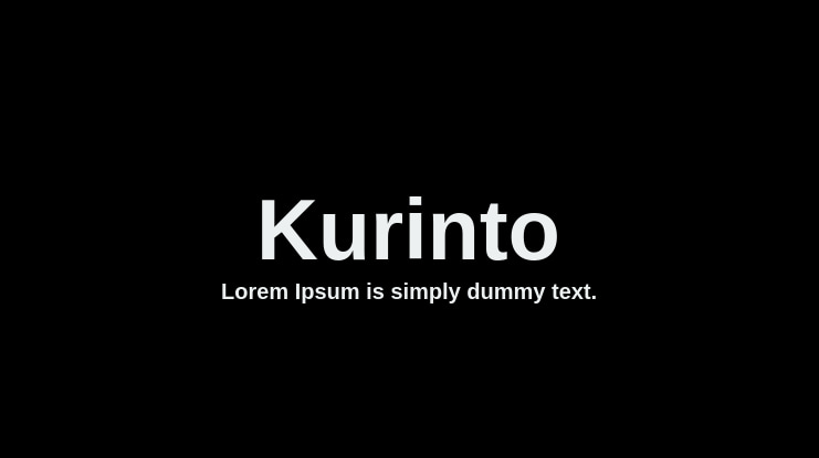 Kurinto Font Family