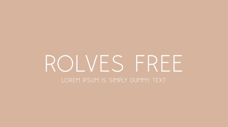Rolves Free Font Family