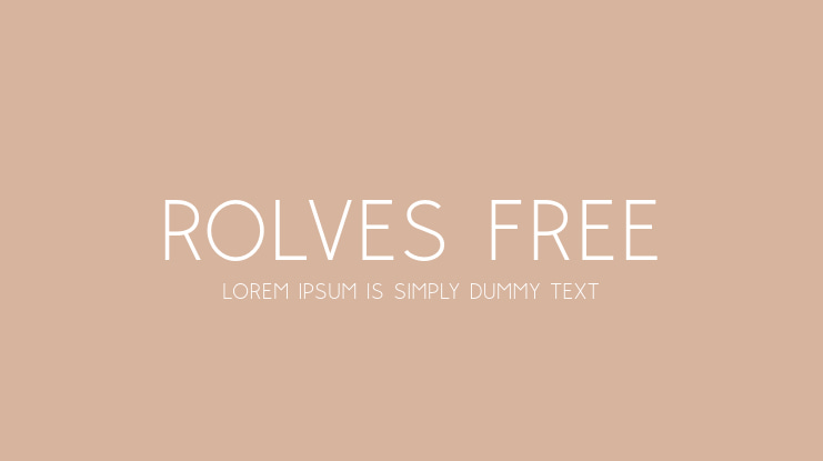 Rolves Free Font Family