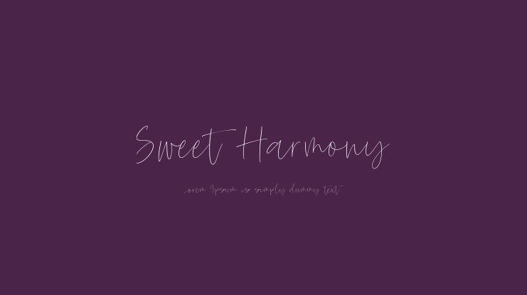 Sweet Harmony Font