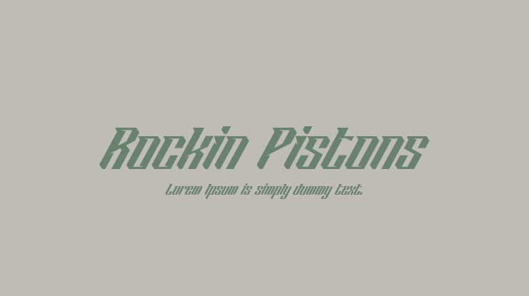 Rockin Pistons Font