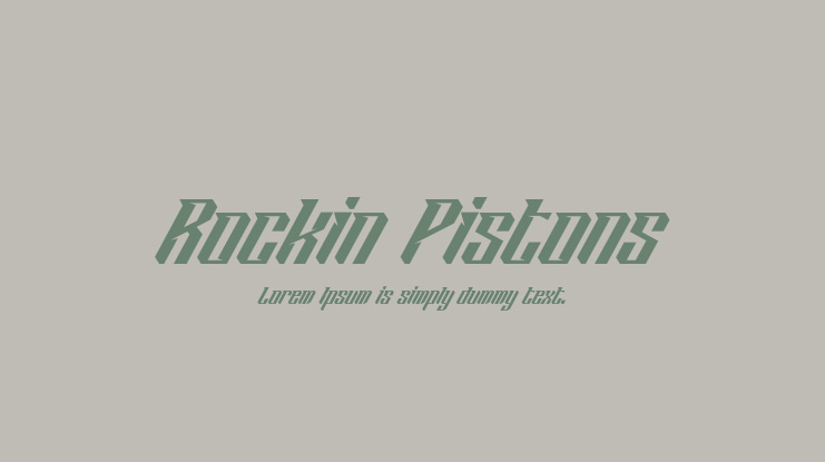Rockin Pistons Font