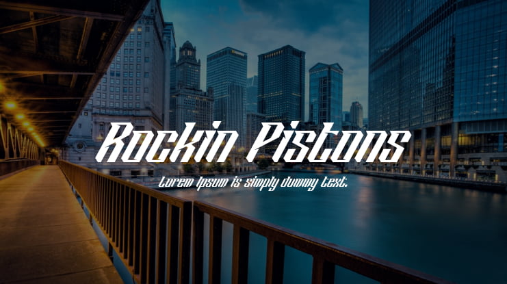 Rockin Pistons Font