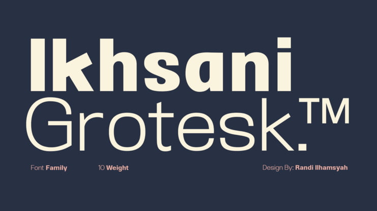 Ikhsani Grotesk Font Family